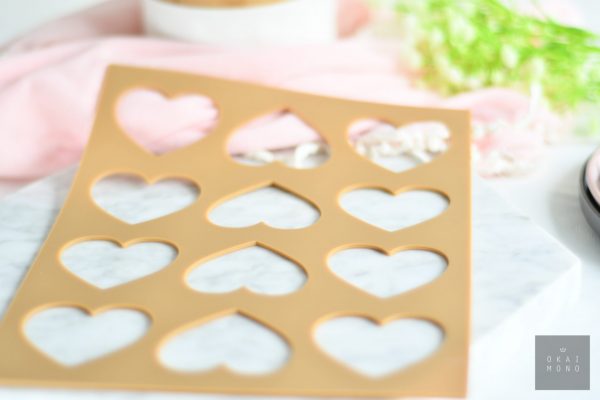 Langue de Chat Mat - Heart _ okaimono