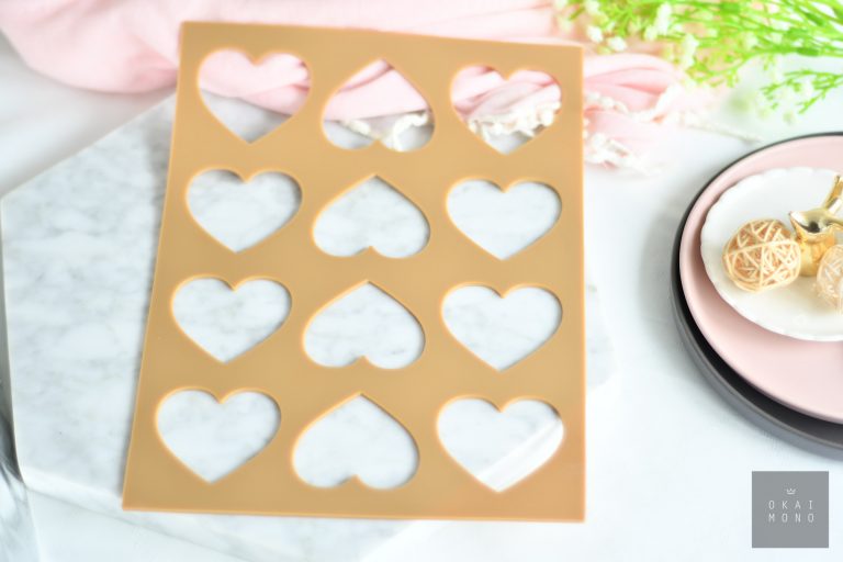 Langue de Chat Mat - Heart _ okaimono