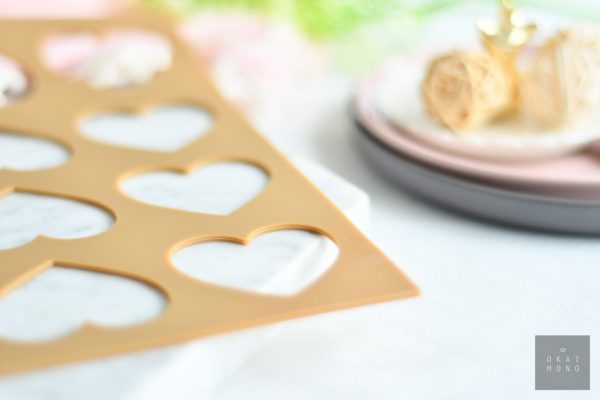 Langue de Chat Mat - Heart _ okaimono