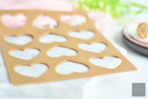 Langue de Chat Mat - Heart _ okaimono