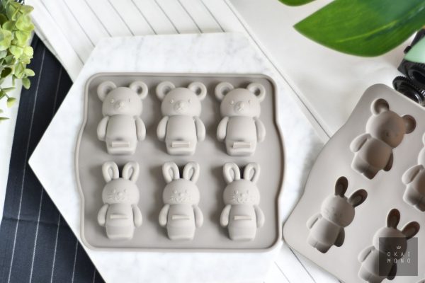 Delightful Rabbit and Bear Silicone Mould 1