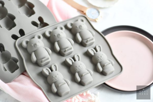 Delightful Rabbit and Bear Silicone Mould 5