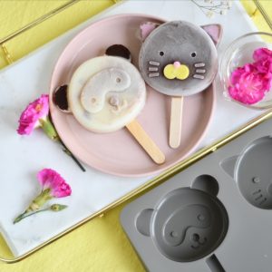 Okaimono Ice Popsicle Mould - Racoon & Cat